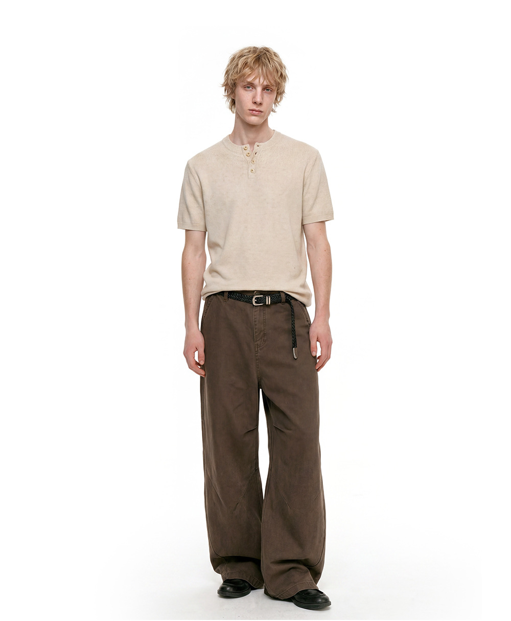 Xuedova Men's Linen Blend Short Sleeve T-Shirt