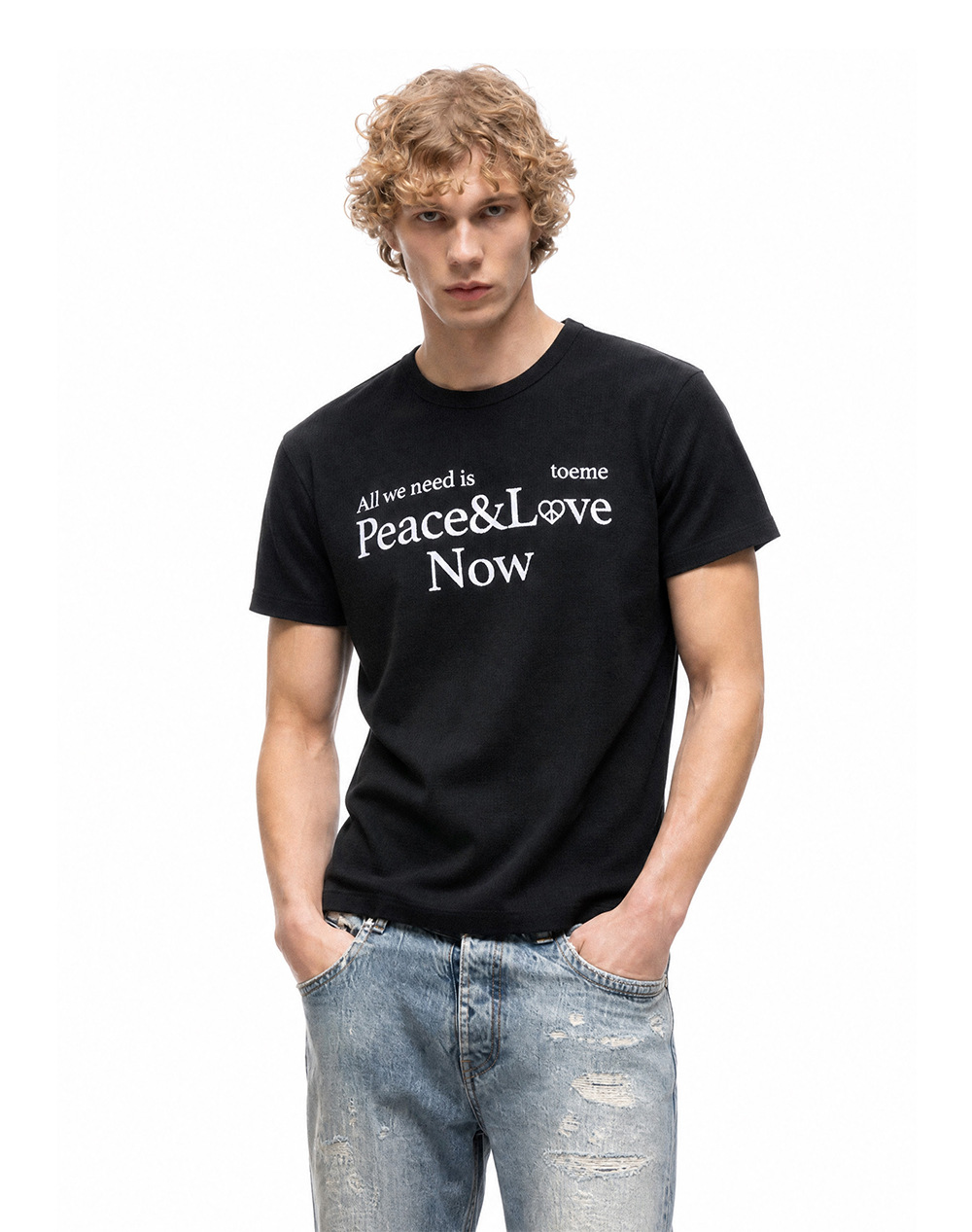 Xuedova Men's Graphic Waffle Cotton T-Shirt