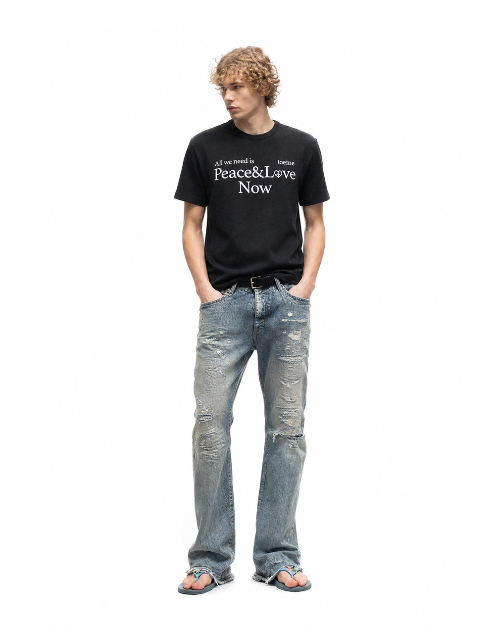 Xuedova Men's Graphic Waffle Cotton T-Shirt