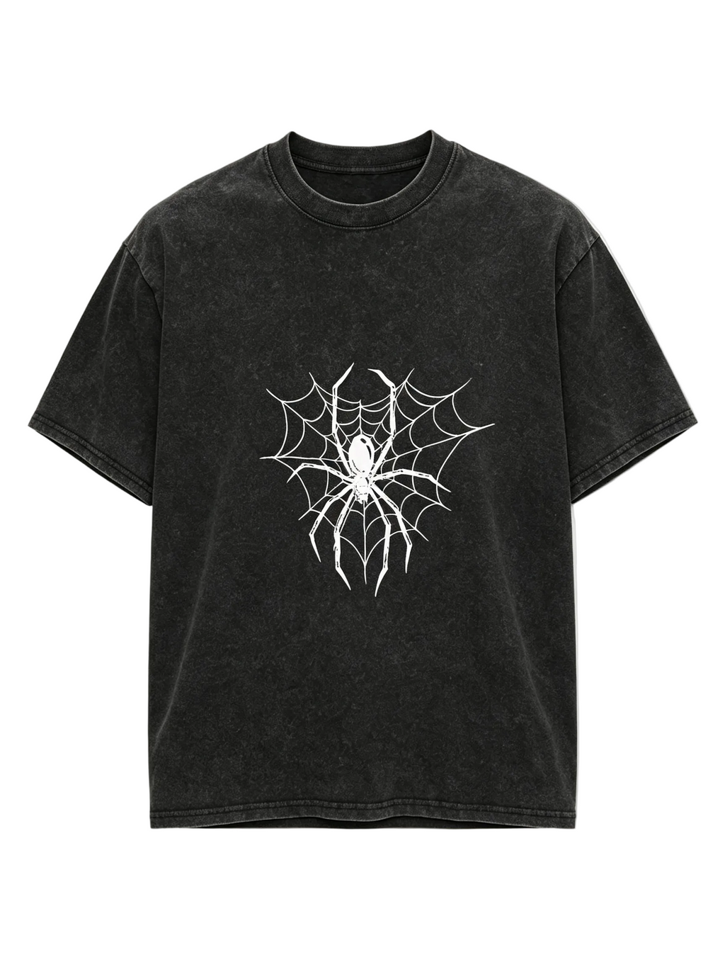 Xuedova Men's Spider Web Graphic Cotton T-Shirt