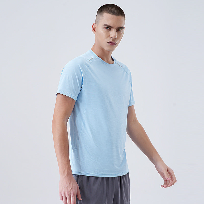 Xuedova Men's Reflective Nylon Short Sleeve T-Shirt