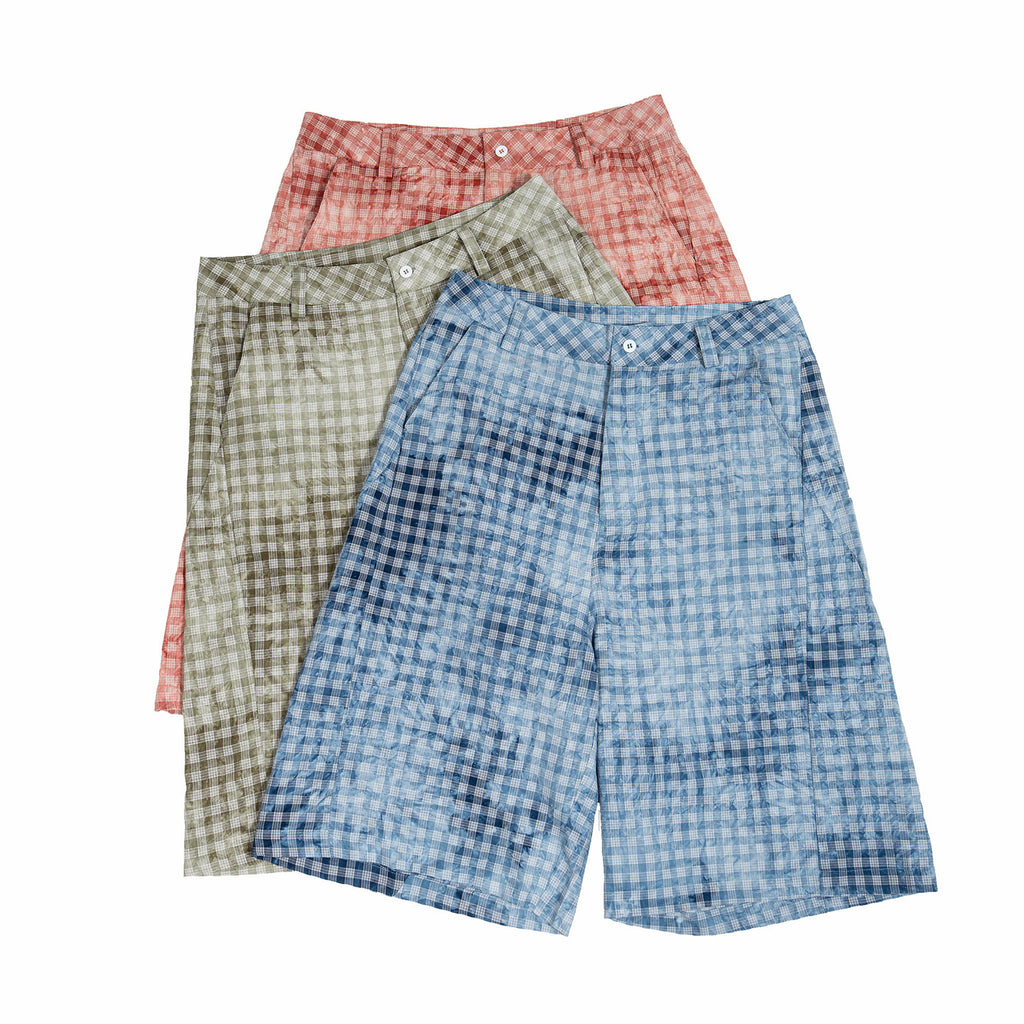 Xuedova Men's Plaid Casual Summer Shorts